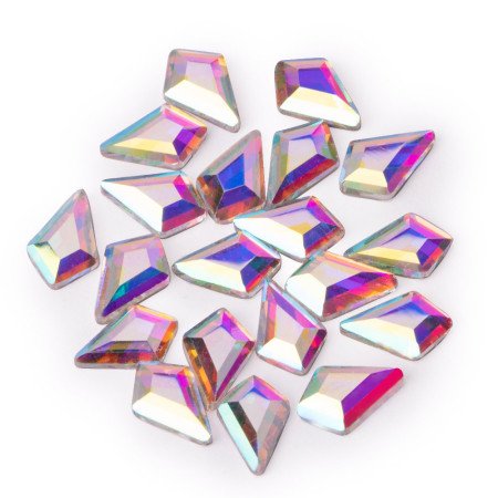 Zirkónové 3D diamanty nechty č.9 AB 20ks