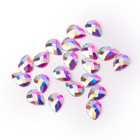 Zirkónové 3D diamanty nechty č.8 AB 20ks - len za 2.9 Eur | NechtovyRaj.sk - Všetko pre Vašu krásu