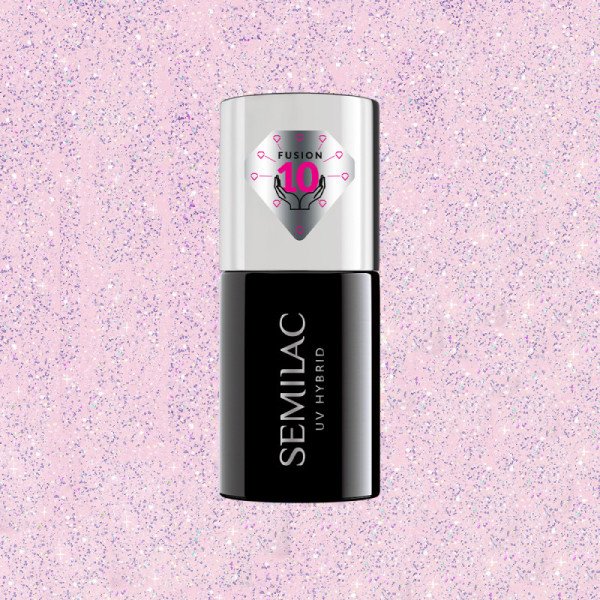 Semilac Extend Care 5v1 806 Glitter Delicate Pink