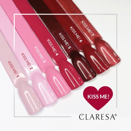 Gél lak CLARESA Kiss Me! 1 5ml - Akcia - len za 3.79 Eur | NechtovyRaj.sk - Všetko pre Vašu krásu