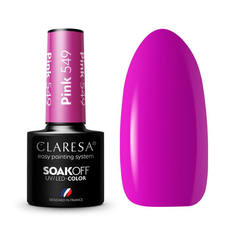 E-shop Gél lak CLARESA® Pink 549 5ml Ružová