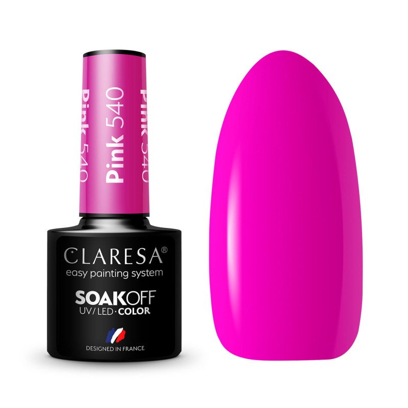E-shop Gél lak CLARESA® Pink 540 5ml Ružová