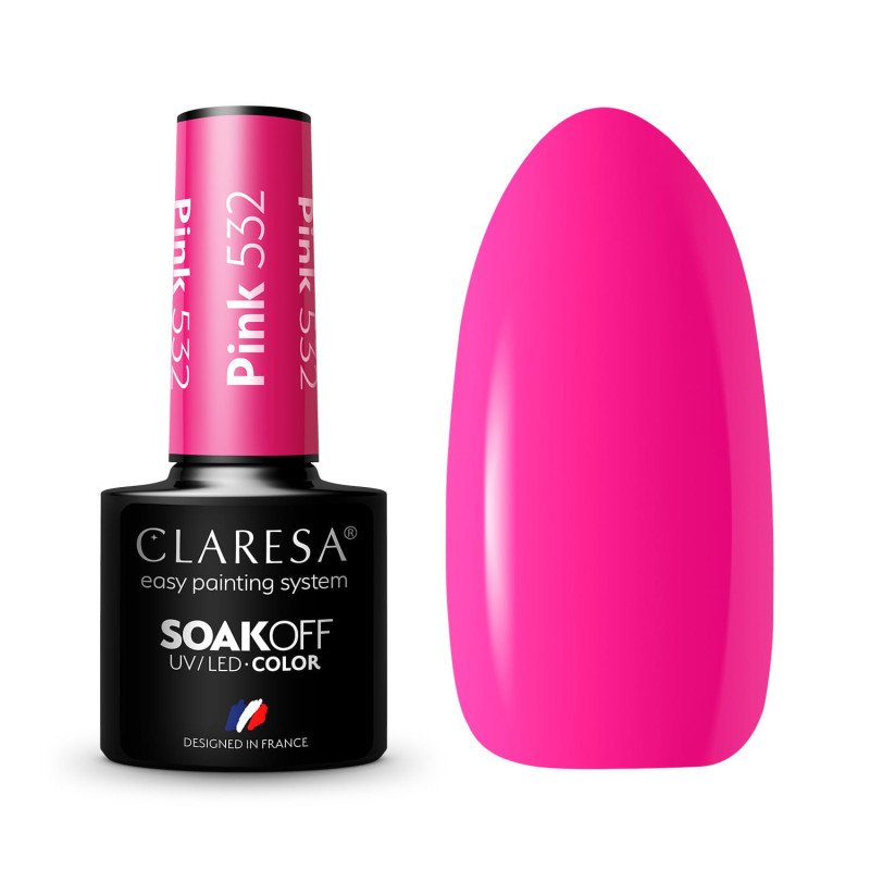 E-shop Gél lak CLARESA® Pink 532 5ml Ružová