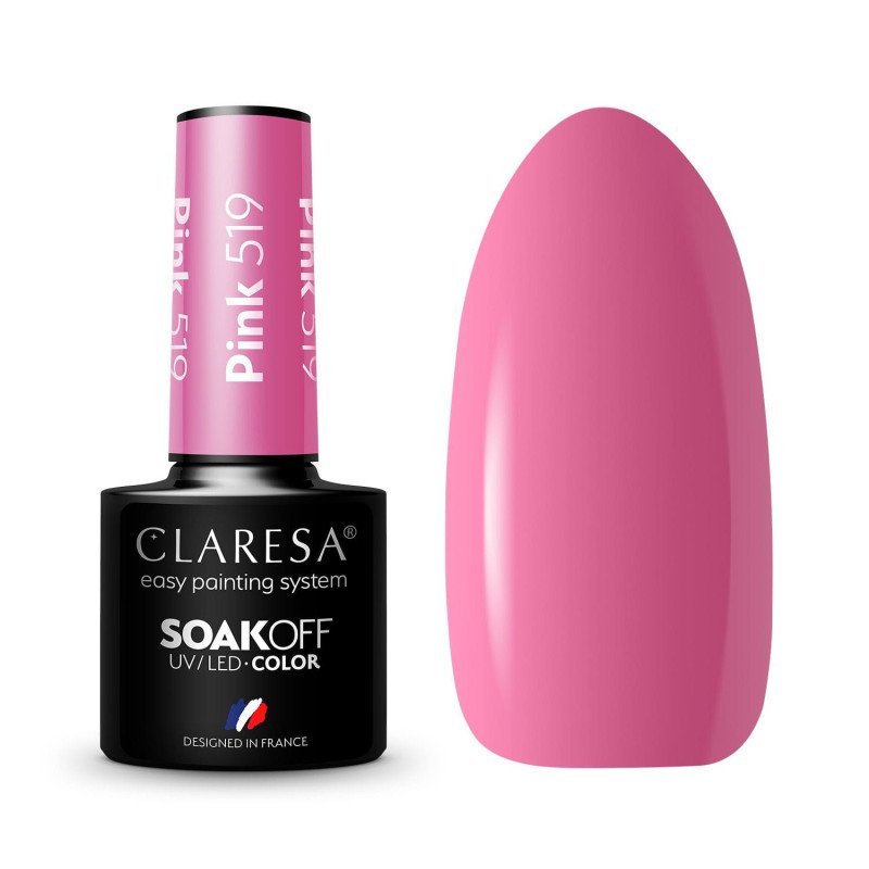 E-shop Gél lak CLARESA® Pink 519 5ml Ružová