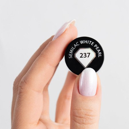 Semilac - gél lak 237 White Pearl 7ml - Akcia - len za 9.9 Eur | NechtovyRaj.sk - Všetko pre Vašu krásu