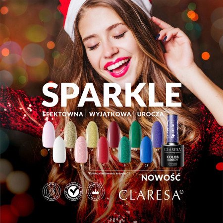 Gél lak CLARESA® Sparkle 7 5ml - Akcia - len za 3.79 Eur | NechtovyRaj.sk - Všetko pre Vašu krásu