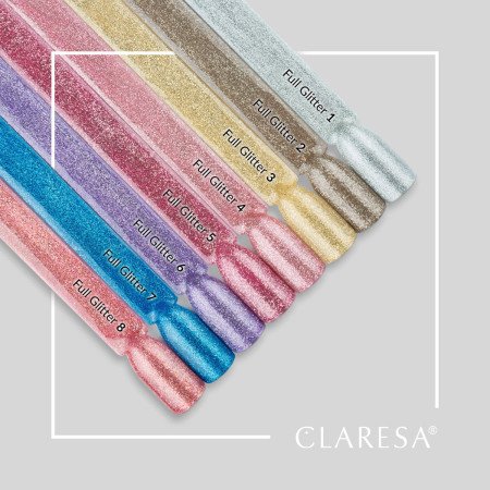 Gél lak CLARESA® Full Glitter 7 5ml - Akcia - len za 3.79 Eur | NechtovyRaj.sk - Všetko pre Vašu krásu