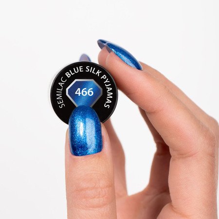 Semilac - magnetický gél lak 466 Blue Silk Pyjamas 7ml - Akcia - len za 9.9 Eur | NechtovyRaj.sk - Všetko pre Vašu krásu
