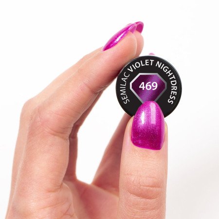 Semilac - magnetický gél lak 469 Violet Nightdress 7ml - Akcia - len za 9.9 Eur | NechtovyRaj.sk - Všetko pre Vašu krásu