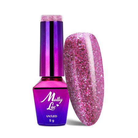 540. MOLLY LAC gél lak Luxury Glam Pink Reflection 5ml - len za 4.89 Eur | NechtovyRaj.sk - Všetko pre Vašu krásu