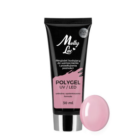 Molly Lac Polygél - French Pink 30ml - Akcia - len za 7.9 Eur | NechtovyRaj.sk - Všetko pre Vašu krásu