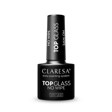 Gél lak CLARESA Top Glass No Wipe 5ml - Akcia - len za 3.79 Eur | NechtovyRaj.sk - Všetko pre Vašu krásu
