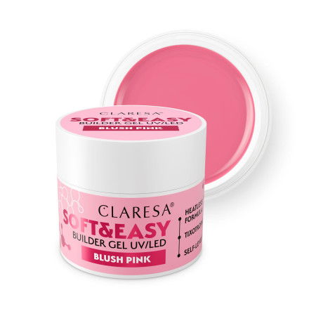 CLARESA STAVEBNÝ GÉL NA NECHTY SOFT&EASY BLUSH PINK 90G